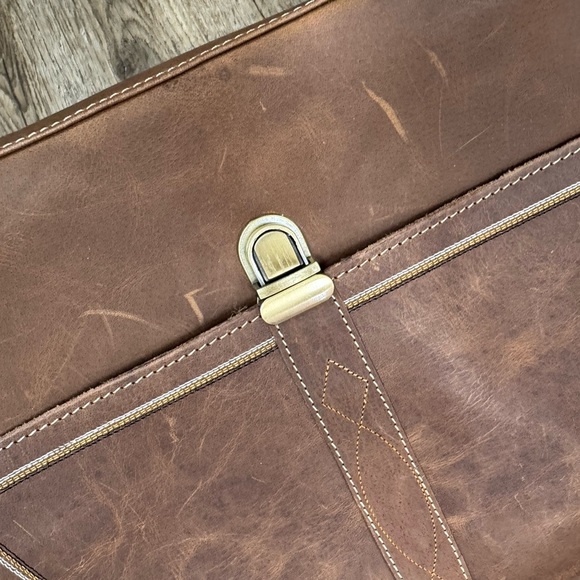 Myra Bag Carol Leather Crossbody | Fair Condition | NWT | Brown - Picture 2 of 4